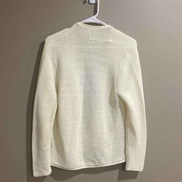 J. McLaughlin Cream Open Front Cardigan - Picture 3 of 5